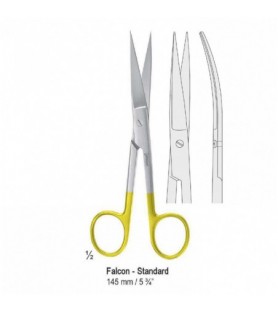Falcon-Cut Nożyczki Falcon-Standard ostro-ostre zagięte 145mm
