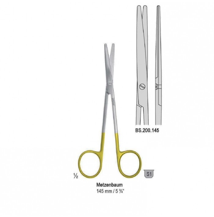 Falcon-Cut scissors Metzenbaum straight 145mm
