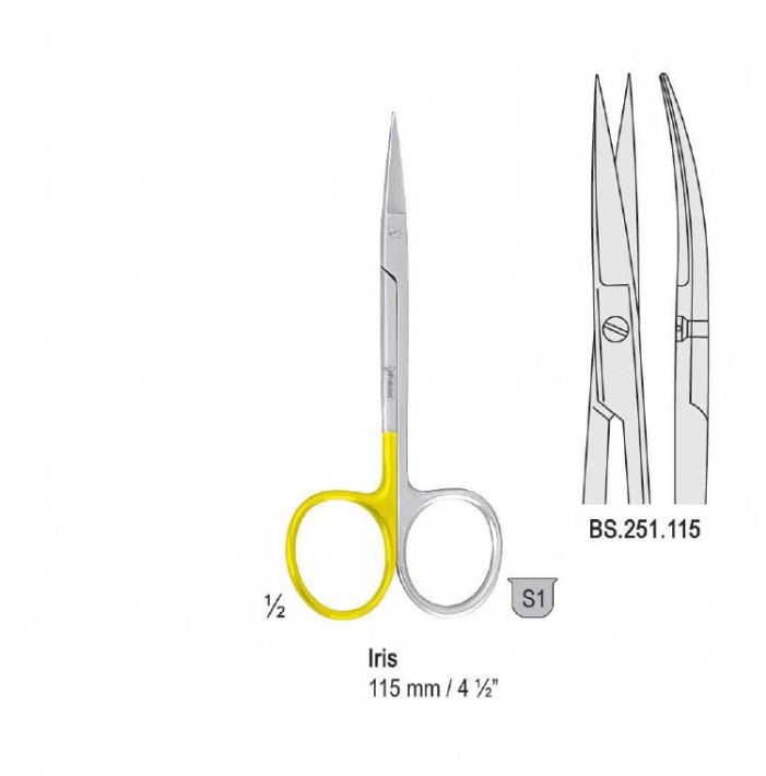 Super-Cut Nożyczki Iris zagięte 115mm