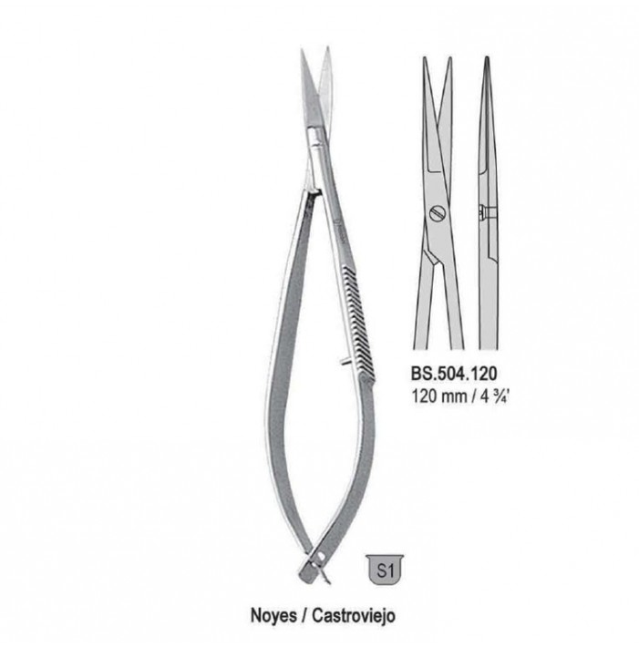 Nożyczki Noyes/Castroviejo proste 120mm
