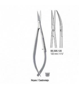 Nożyczki Noyes/Castroviejo zagięte 120mm