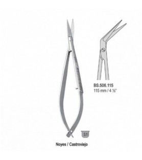Nożyczki Noyes/Castroviejo kątowe 115mm