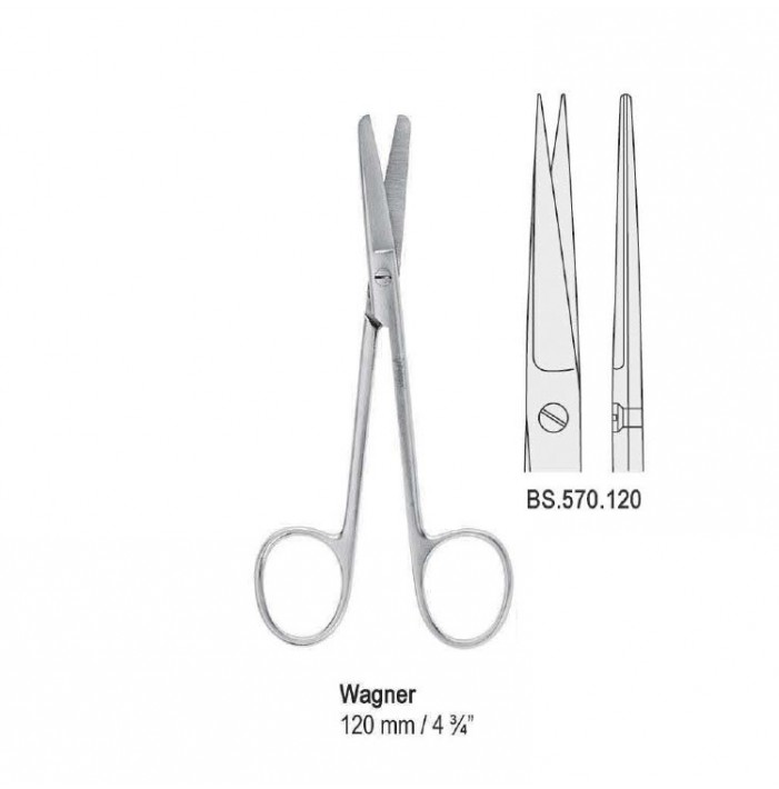Scissors Wagner blunt/blunt straight 120mm