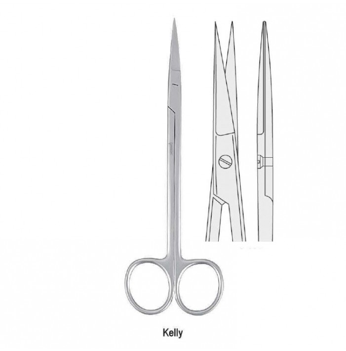 Nożyczki Kelly proste 160mm