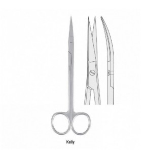 Nożyczki Kelly zagięte 160mm