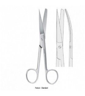 Scissors Falcon-Standard bl/sh curved 130mm
