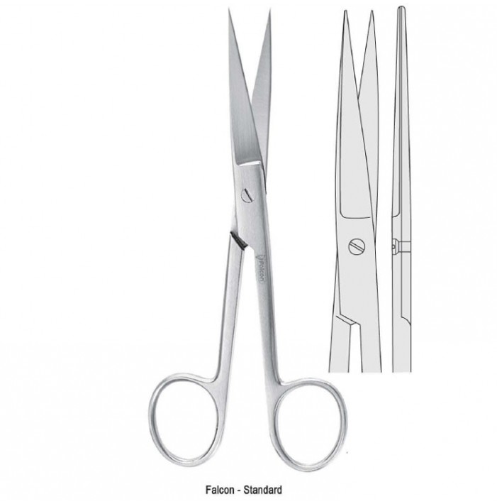 Nożyczki Falcon-Standard chirurgiczne ostro-ostre proste 185mm