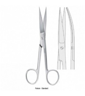 Nożyczki Falcon-Standard chirurgiczne ostro-ostre zagięte 130mm