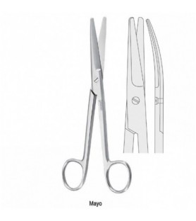 Nożyczki Mayo operacyjne zagięte 145mm