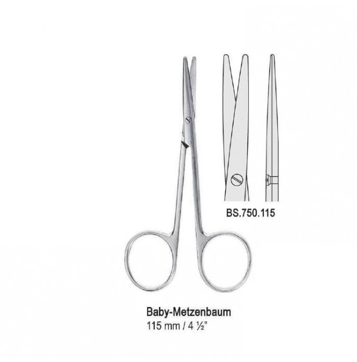 Scissors Baby-Metzenbaum straight 115mm
