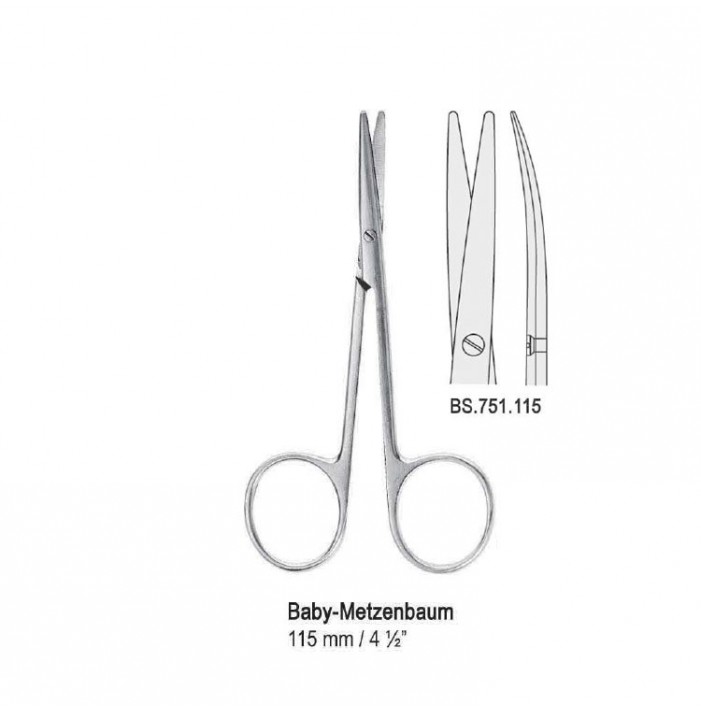 Scissors Baby-Metzenbaum curved 115mm