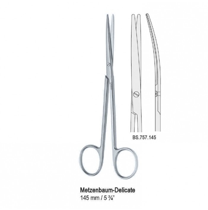 Scissors Metzenbaum Fino curved 145mm delicate