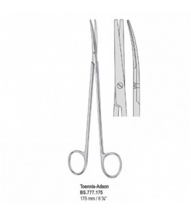 Scissors Toennis-Adson curved 175mm