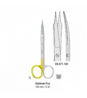 Super-Cut Nożyczki Goldman-Fox zagięte 130mm