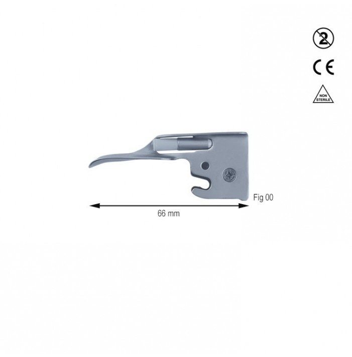 Disposable LED Laryngoscope Miller blade 66mm fig. 00