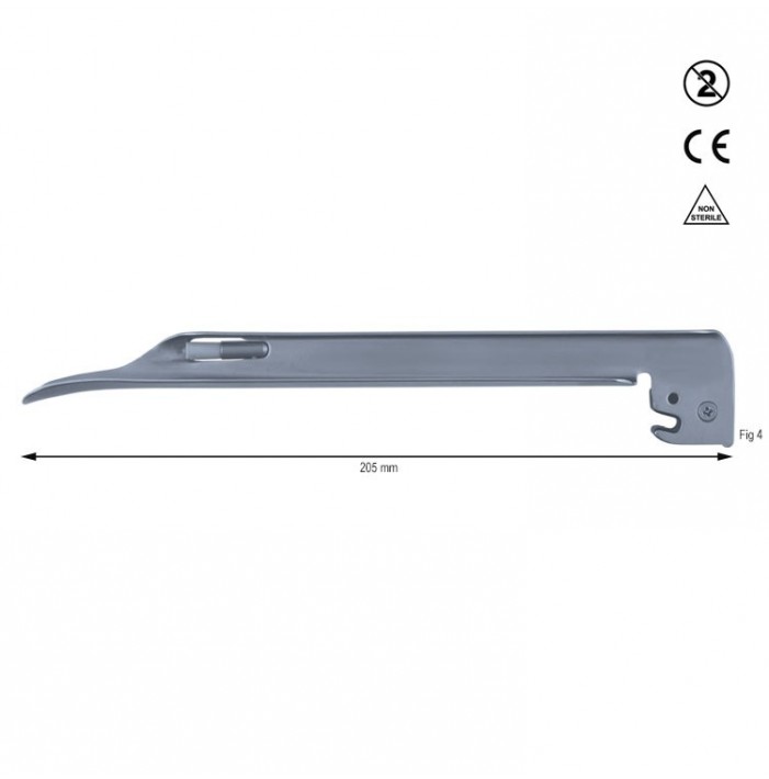 Disposable LED Laryngoscope Miller blade 205mm fig. 4