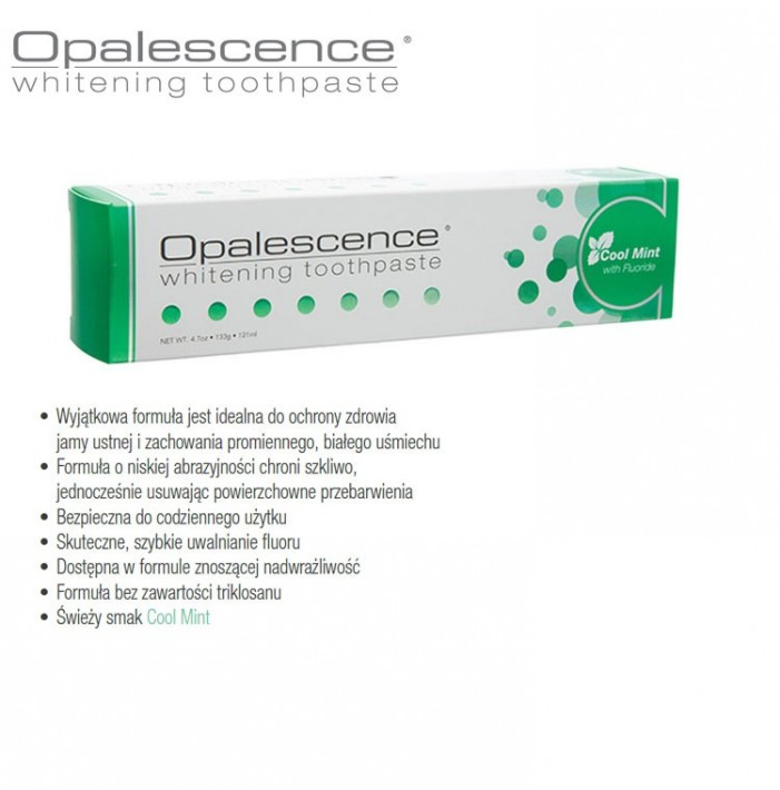 Opalescence Whitening Toothpaste Fluoride Cool Mint 100ml