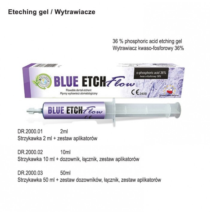 Blue Etch Flow 36 % phosphoric acid etching gel 10ml