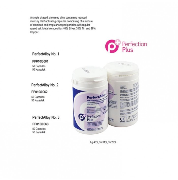 PerfectAlloy amalgam capsule 40% no. 1 spill (50 pieces)