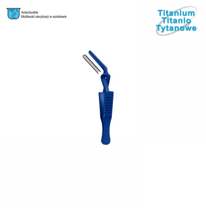 Titanium clip artery (Bulldog) Diethrich x-action curved 2x11mm, 51mm