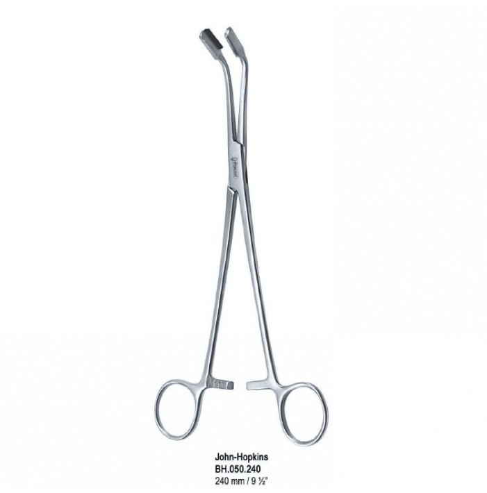 Forceps for applying and removing artery clips John-Hopkins 240mm