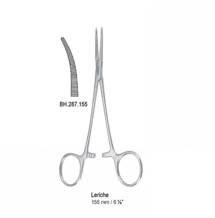 Forceps artery Leriche curved 155mm