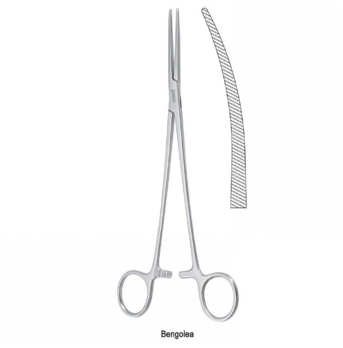 Forceps artery Bengolea curved 215mm