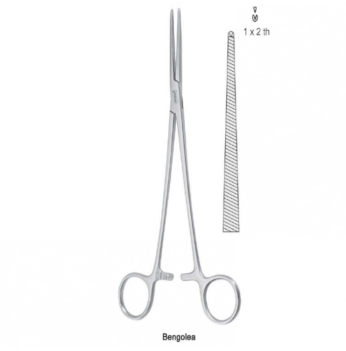 Forceps artery Bengolea 1x2th straight 215mm