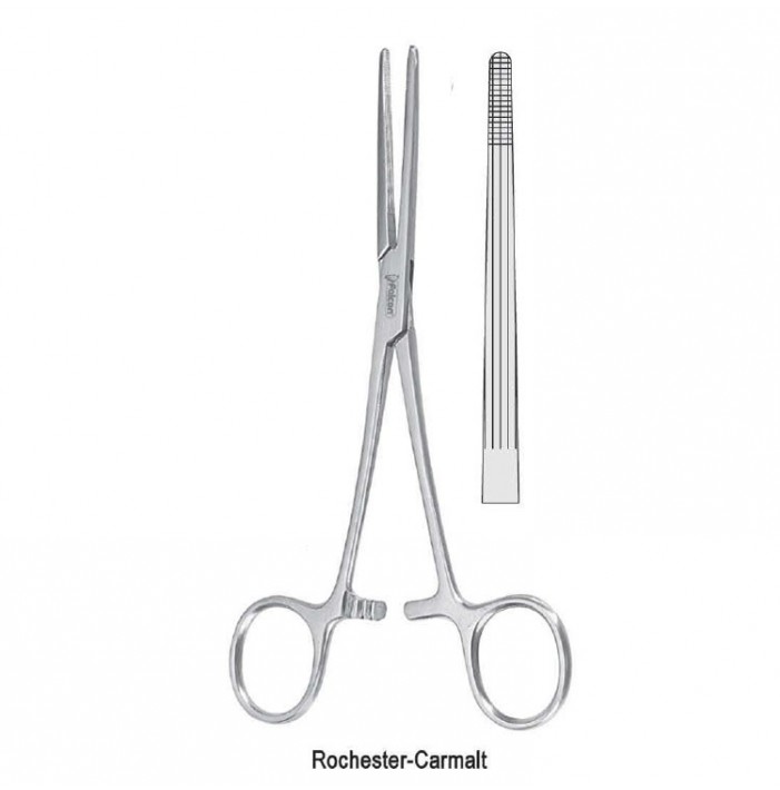 Forceps artery Rochester-Carmalt straight 165mm