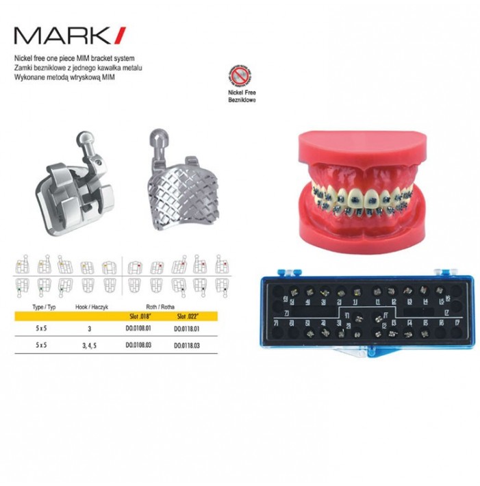 MARK-I brackets kit Roth .018" slot (20 pieces)