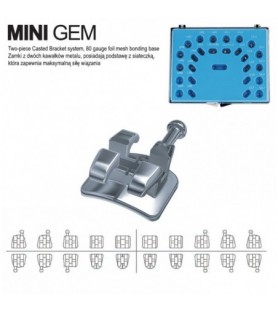 Mini Gem brackets kit Edgewise .018" slot (20 pieces)