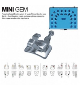 Zestaw zamków Mini Gem MBT .022 5x5 bez haczyka (20 szt.)