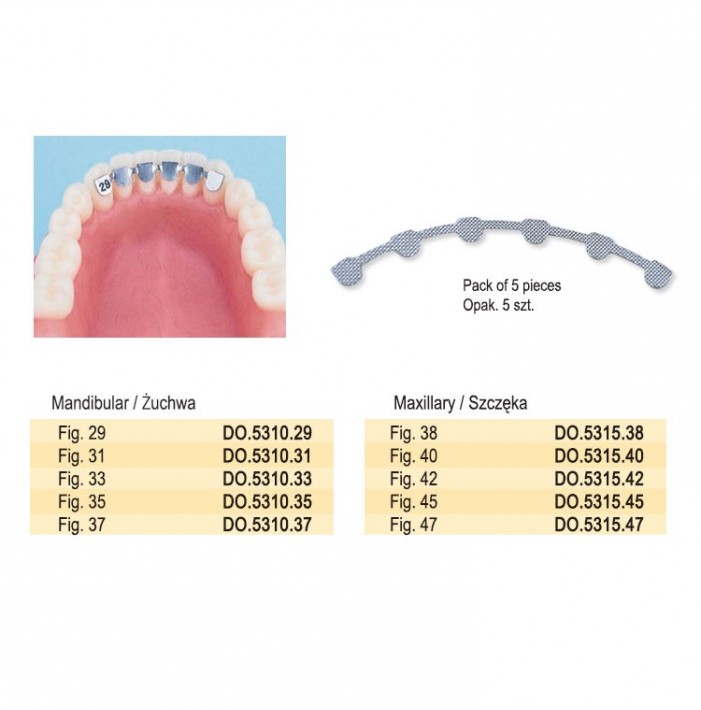 Lingual retainer mandibular 29mm (Pack of 5 pieces)