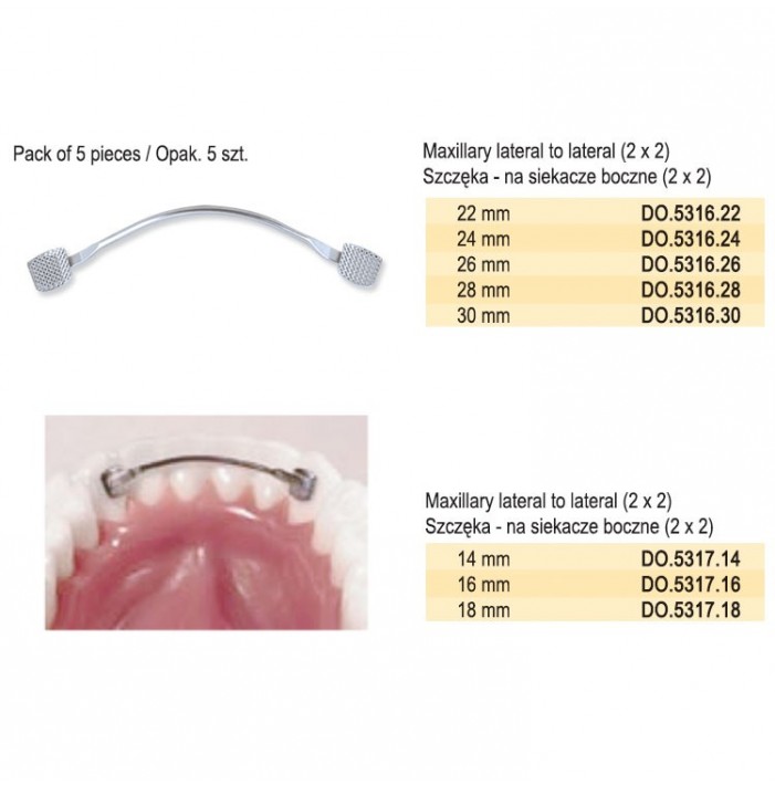 Lingual retainer mandibular 3 x 3 no. 22 (Pack of 5 pieces)