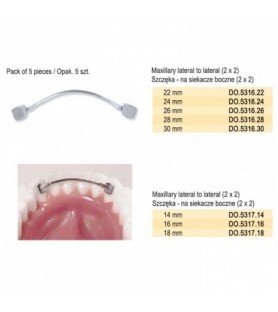 Lingual retainer maxillary 2 x 2 no. 14 (Pack of 5 pieces)