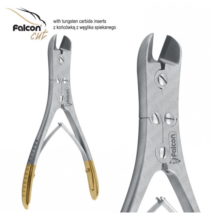 Falcon-Cut wire cutter x-action angled 180mm TC