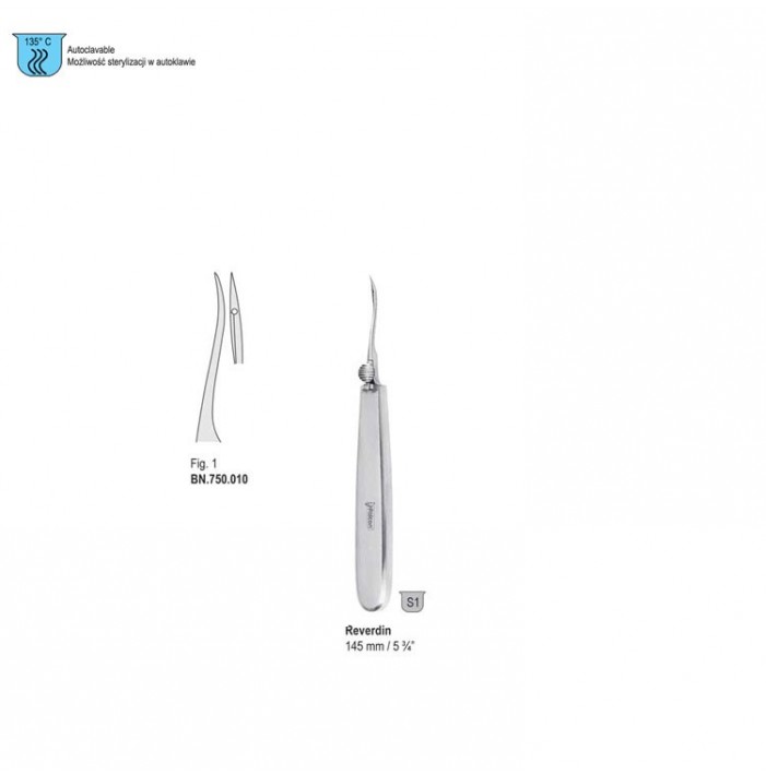 Needle ligature Reverdin 145mm fig. 1