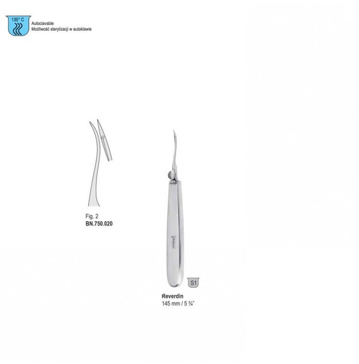 Needle ligature Reverdin 145mm fig. 2