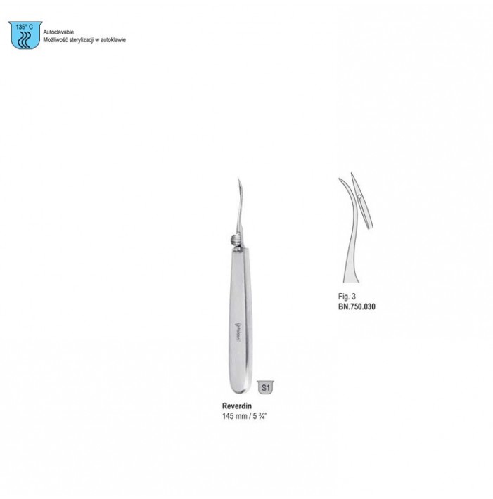 Needle ligature Reverdin 145mm fig. 3