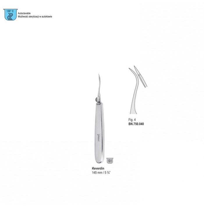 Needle ligature Reverdin 145mm fig. 4