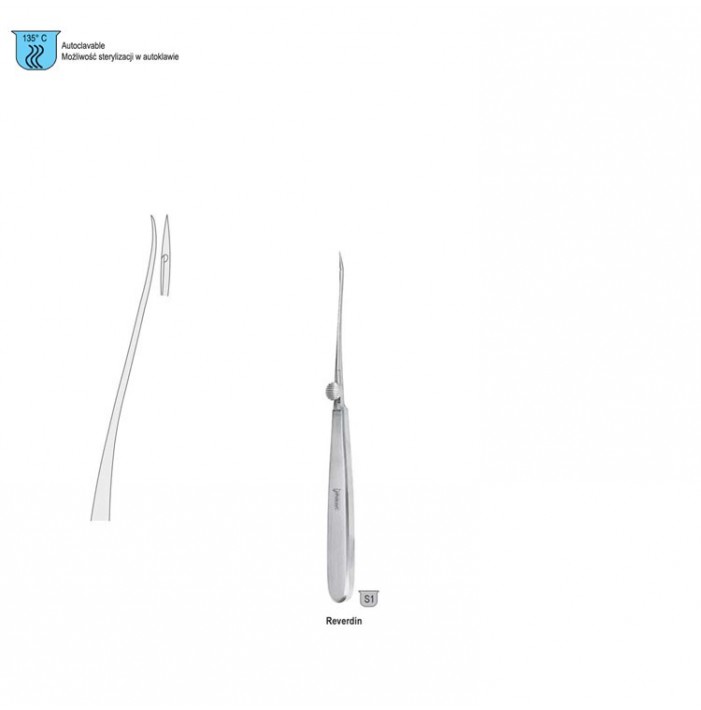 Needle ligature Reverdin 230mm fig. 1