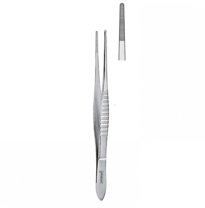 Forceps dissecting Fine (USA-Pattern) serrated 155mm