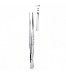 Forceps dissecting Falcon-Standard (USA-Pattern) 2x3th 155mm