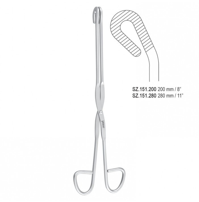 Forceps utility Welbeck curved 200mm