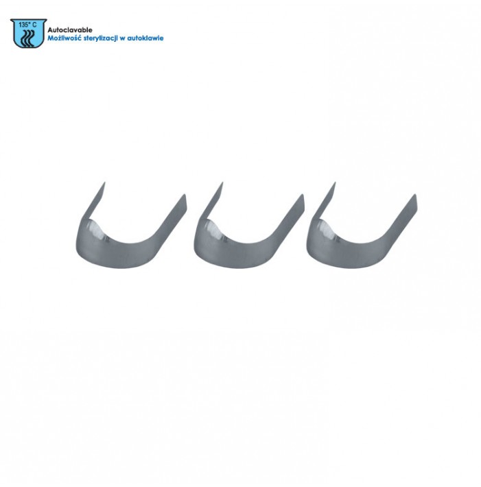 Contoured anatomical matrices molars right, 0.035 mm (Pack of 30 pieces)