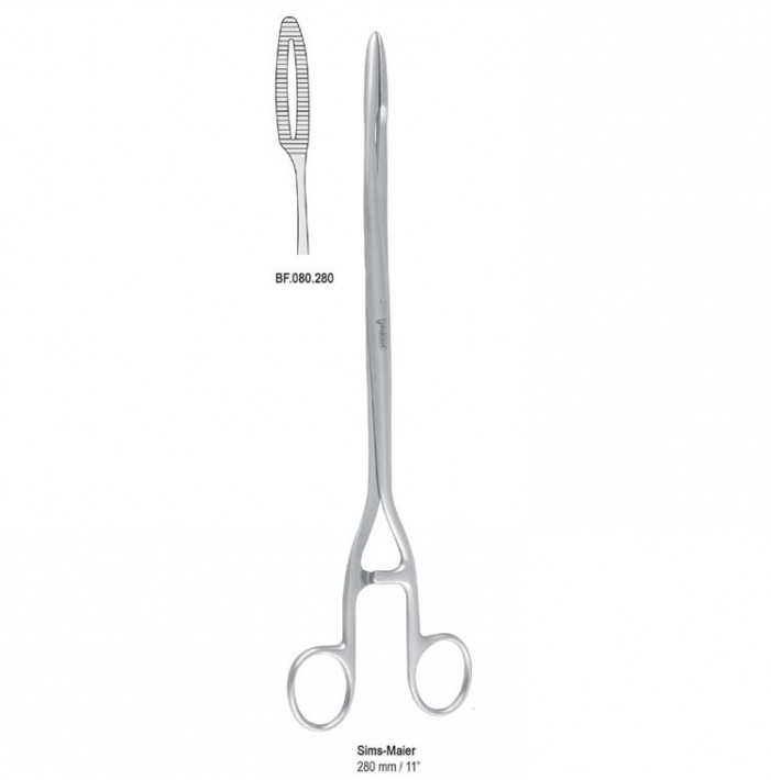 Forceps dressing Sims-Maier straight 280mm