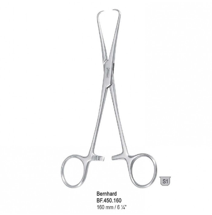 Forceps towel Bernhard 160mm