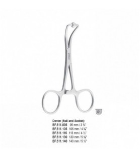 Forceps towel Devon (ball and socket) non-tearing 115mm