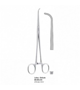 Forceps dissecting and ligature Lahey-Delicate long-serrated curved 210mm