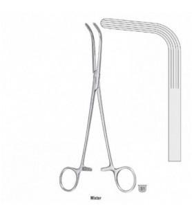 Forceps dissecting and ligature Mixter long-serrated 90d 280mm